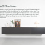 Tv-meubel, RAAT, Musa 210 SP, Zacht zwart